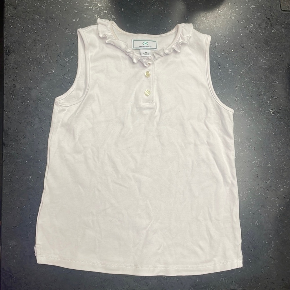 CPC ruffle collar sleeveless top - CPC Classic Prep Childrenswear
